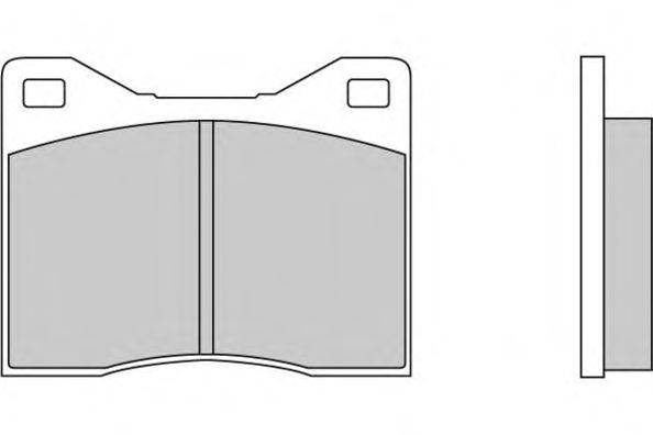 Комплект тормозных колодок, дисковый тормоз E.T.F. 12-0043