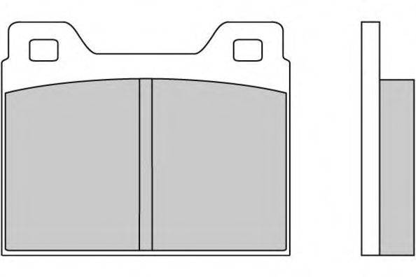 Комплект тормозных колодок, дисковый тормоз E.T.F. 12-0062