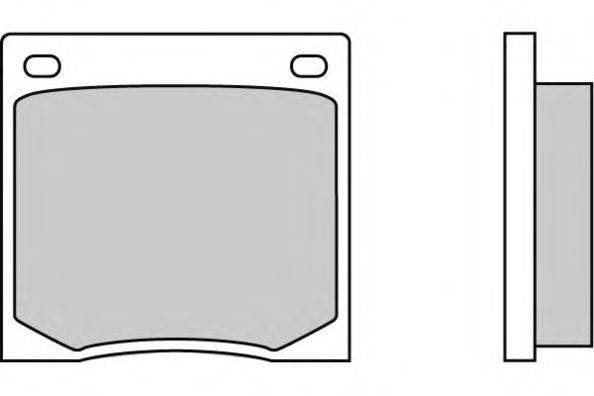 Комплект тормозных колодок, дисковый тормоз E.T.F. 12-0070