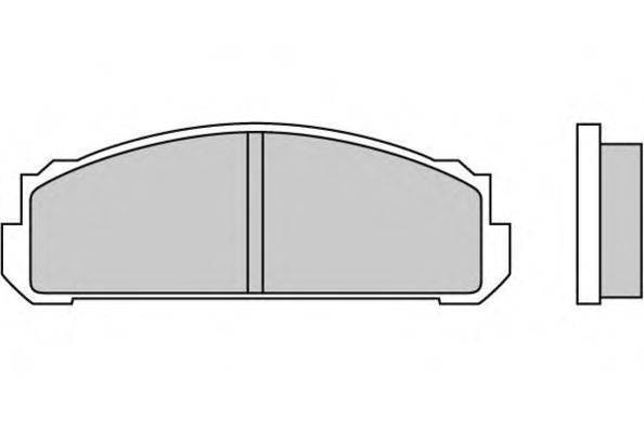 Комплект тормозных колодок, дисковый тормоз E.T.F. 20231