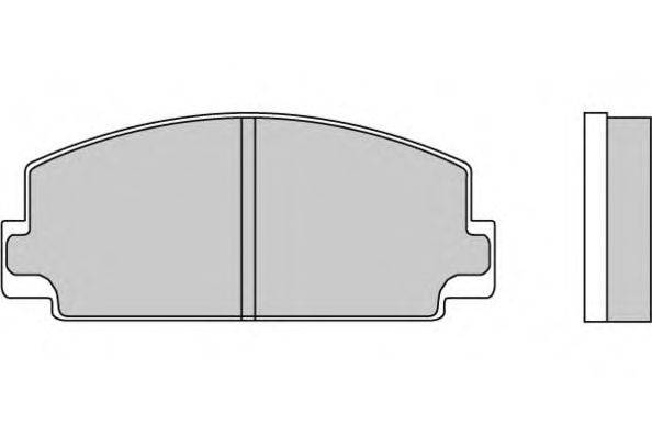 Комплект тормозных колодок, дисковый тормоз E.T.F. 12-0077