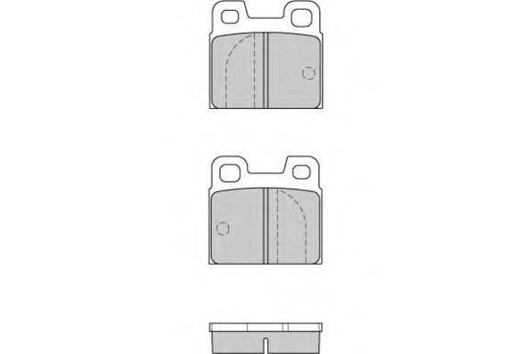 Комплект тормозных колодок, дисковый тормоз E.T.F. 20641