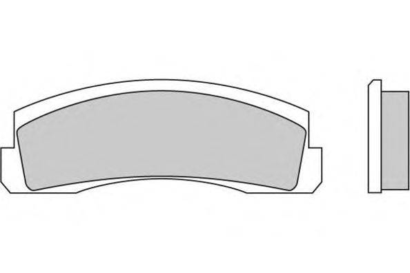 Комплект тормозных колодок, дисковый тормоз E.T.F. 12-0138