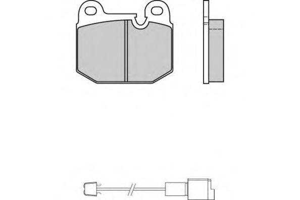 Комплект тормозных колодок, дисковый тормоз E.T.F. 120144