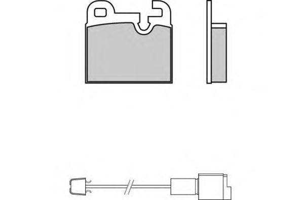 Комплект тормозных колодок, дисковый тормоз E.T.F. 120145