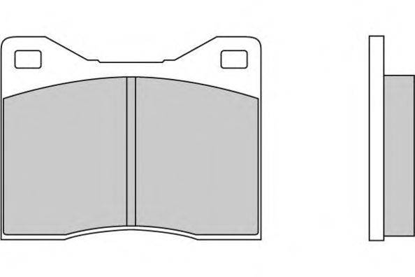 Комплект тормозных колодок, дисковый тормоз E.T.F. 120147