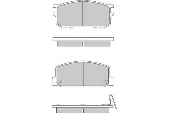 Комплект тормозных колодок, дисковый тормоз QH Benelux 2757