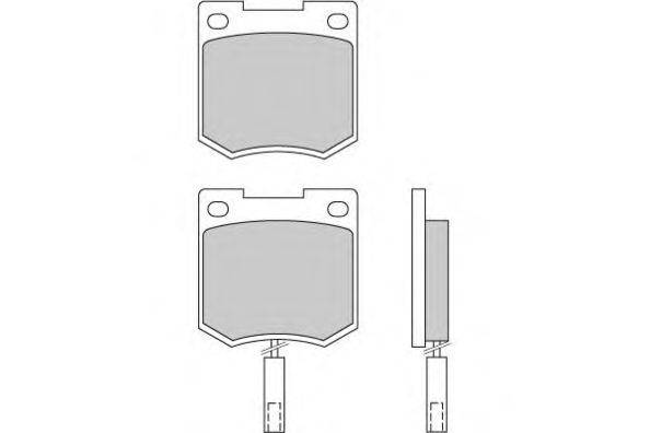 Комплект тормозных колодок, дисковый тормоз E.T.F. 12-0171