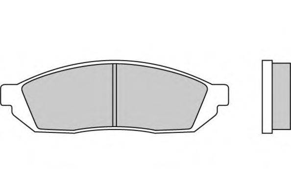 Комплект тормозных колодок, дисковый тормоз E.T.F. 12-0176