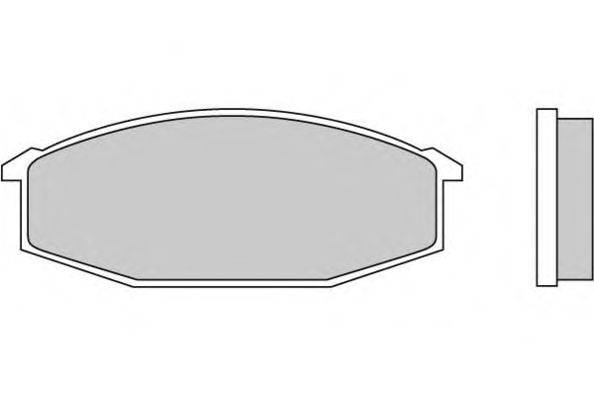 Комплект тормозных колодок, дисковый тормоз E.T.F. 20716