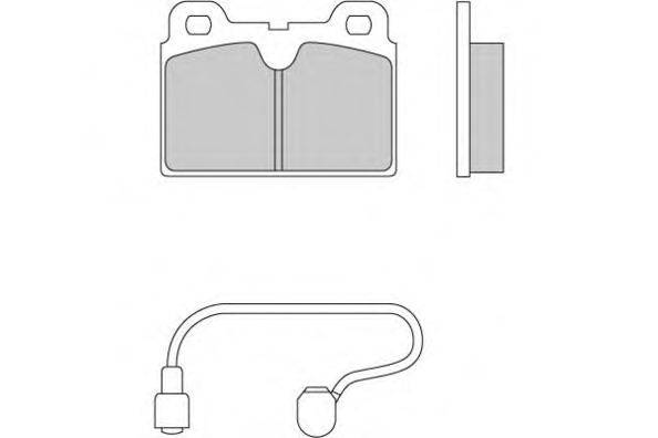 Комплект тормозных колодок, дисковый тормоз E.T.F. 12-0202
