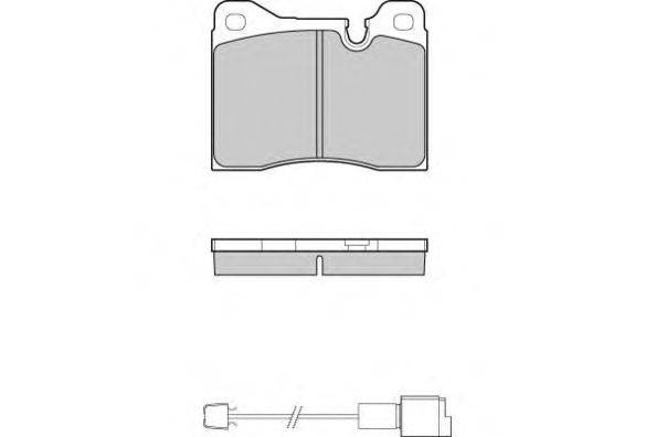 Комплект тормозных колодок, дисковый тормоз E.T.F. 12-0221