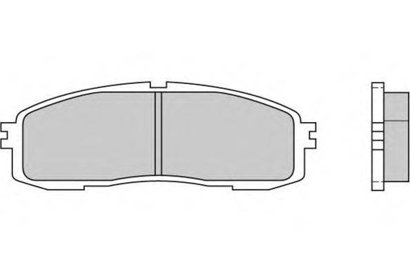 Комплект тормозных колодок, дисковый тормоз E.T.F. 12-0362