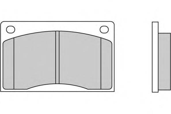 Комплект тормозных колодок, дисковый тормоз E.T.F. 12-0477