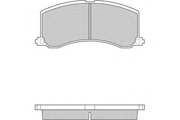 Комплект тормозных колодок, дисковый тормоз E.T.F. 23400