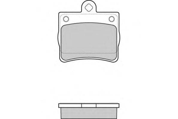 Комплект тормозных колодок, дисковый тормоз E.T.F. 120771