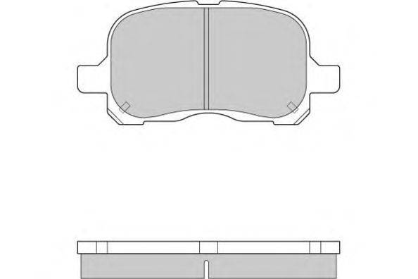 Комплект тормозных колодок, дисковый тормоз E.T.F. 12-0859