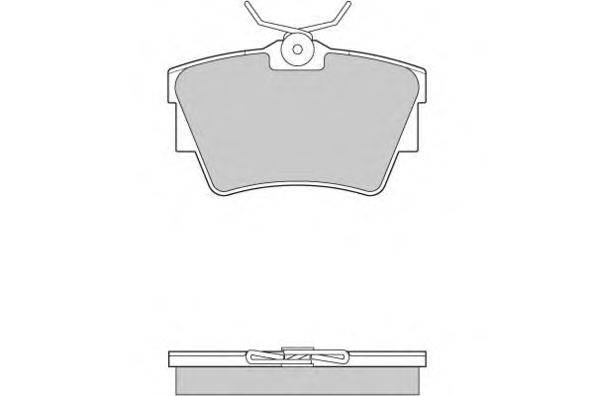 Комплект тормозных колодок, дисковый тормоз E.T.F. 12-0866