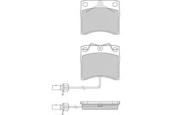 Комплект тормозных колодок, дисковый тормоз E.T.F. 12-0869