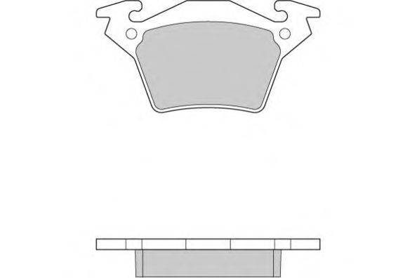 Комплект тормозных колодок, дисковый тормоз E.T.F. 120880
