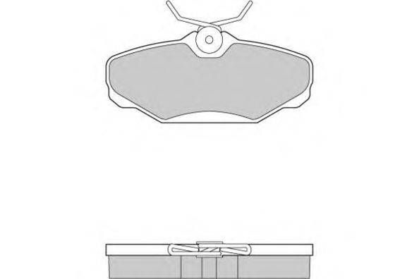 Комплект тормозных колодок, дисковый тормоз E.T.F. 12-0884