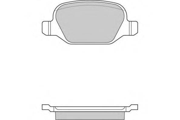 Комплект тормозных колодок, дисковый тормоз E.T.F. 12-0891