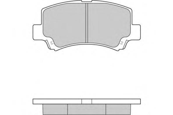 Комплект тормозных колодок, дисковый тормоз E.T.F. 12-0894