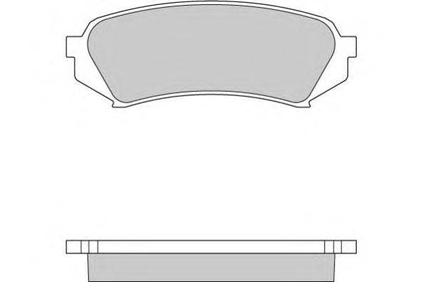 Комплект тормозных колодок, дисковый тормоз E.T.F. 12-0899