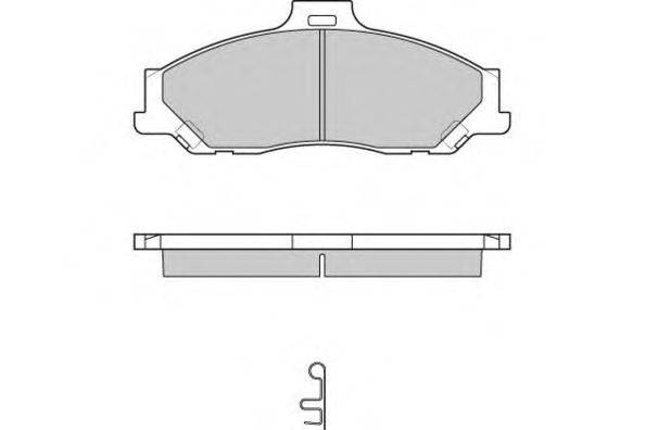 Комплект тормозных колодок, дисковый тормоз E.T.F. 12-0905