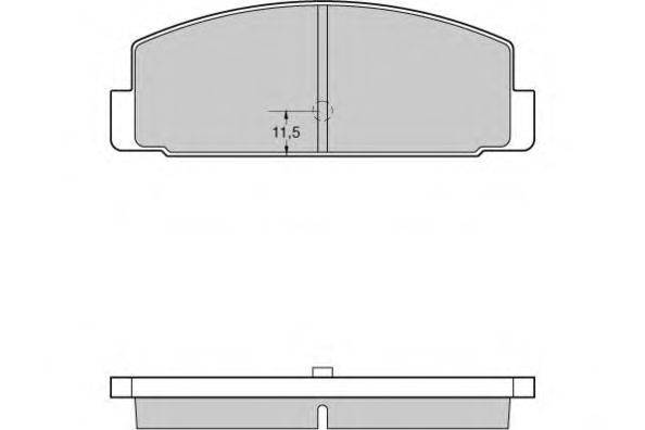 Комплект тормозных колодок, дисковый тормоз E.T.F. 120954