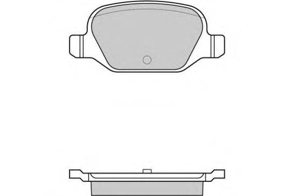 Комплект тормозных колодок, дисковый тормоз E.T.F. 12-0974