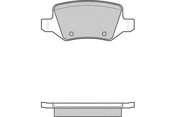 Комплект тормозных колодок, дисковый тормоз E.T.F. 12-0983