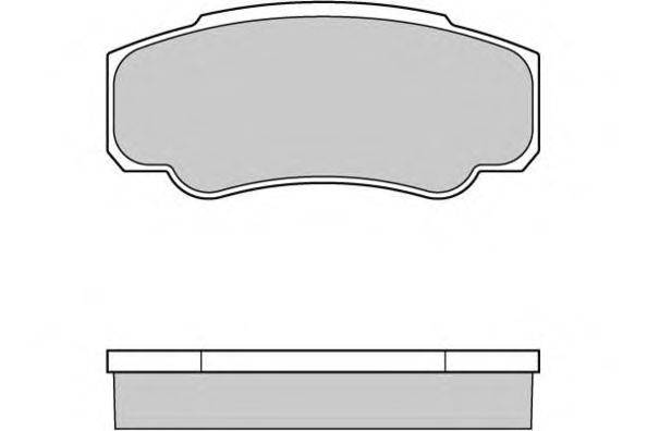 Комплект тормозных колодок, дисковый тормоз E.T.F. 120996