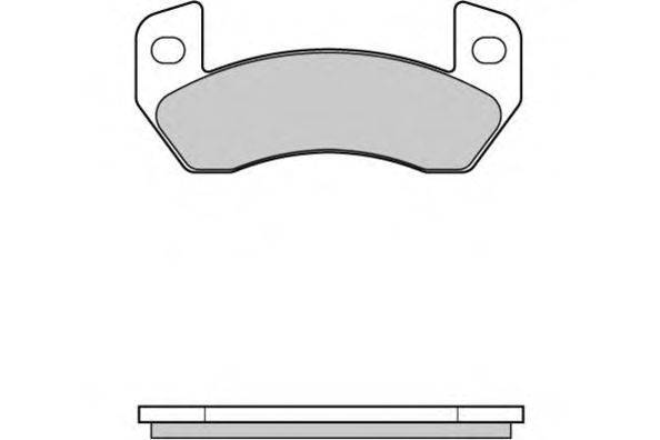 Комплект тормозных колодок, дисковый тормоз E.T.F. 121003
