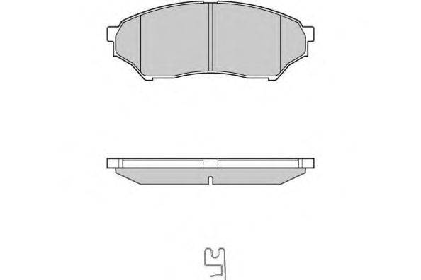 Комплект тормозных колодок, дисковый тормоз E.T.F. 12-1036