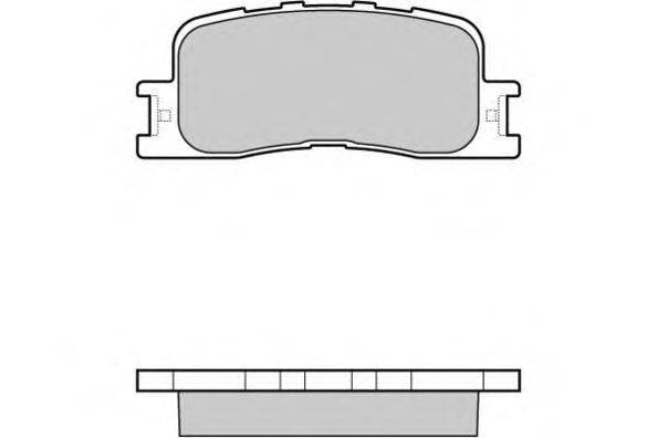 Комплект тормозных колодок, дисковый тормоз E.T.F. 23702