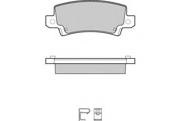 Комплект тормозных колодок, дисковый тормоз E.T.F. 23816