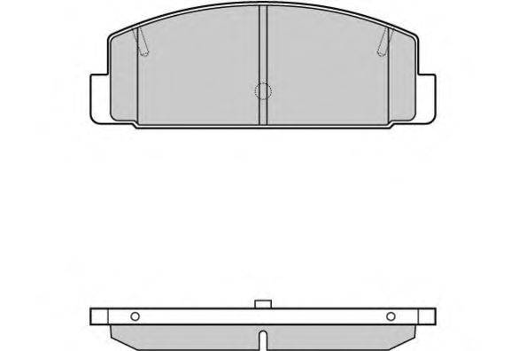 Комплект тормозных колодок, дисковый тормоз E.T.F. 12-1090