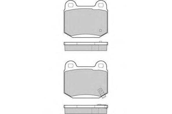 Комплект тормозных колодок, дисковый тормоз E.T.F. 23323