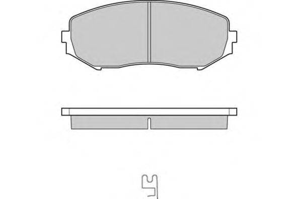 Комплект тормозных колодок, дисковый тормоз E.T.F. 24346