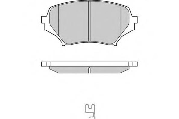 Комплект тормозных колодок, дисковый тормоз E.T.F. 12-1260