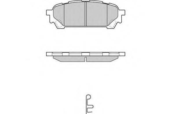 Комплект тормозных колодок, дисковый тормоз E.T.F. 121270