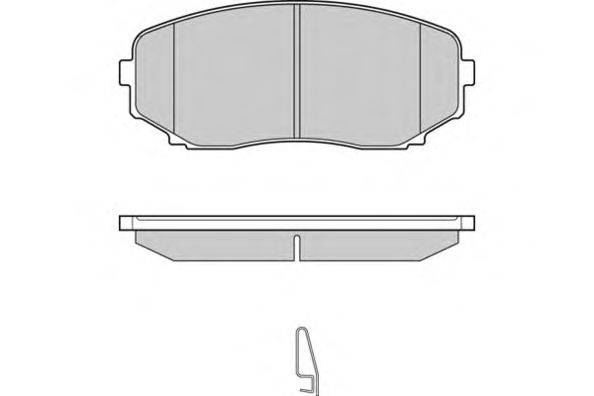 Комплект тормозных колодок, дисковый тормоз E.T.F. 24544