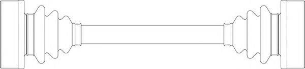 Приводной вал GENERAL RICAMBI VO3002