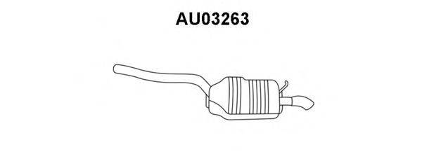 Глушитель выхлопных газов конечный VENEPORTE AU03263