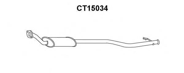 Предглушитель выхлопных газов VENEPORTE CT15034