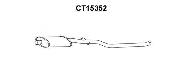 Средний глушитель выхлопных газов VENEPORTE CT15352