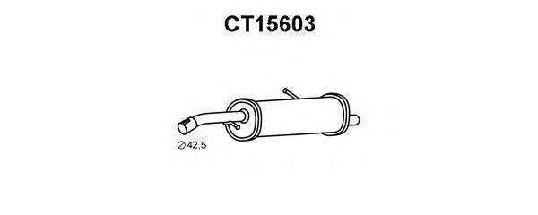 Глушитель выхлопных газов конечный VENEPORTE CT15603