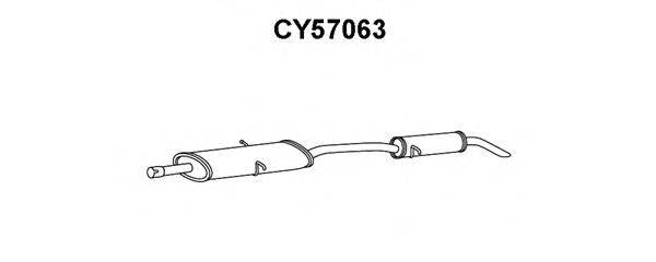 Глушитель выхлопных газов конечный VENEPORTE CY57063