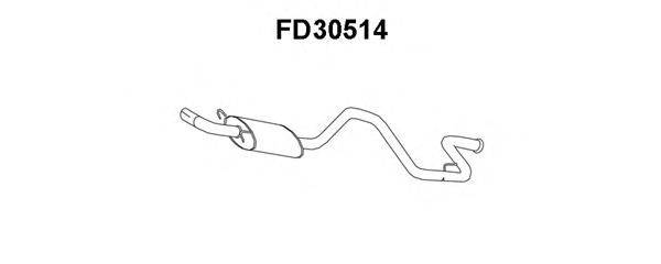 Глушитель выхлопных газов конечный VENEPORTE FD30514